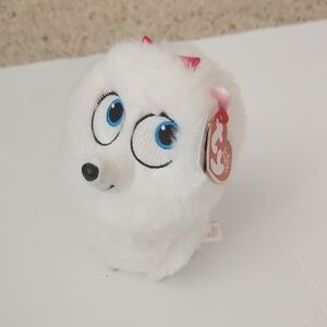 Ty Beanie Babies Secret Life Of Pets White Dog Gidget 4/$20